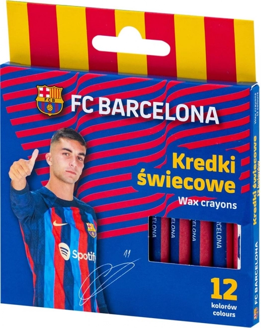 Kredki woskowe ASTRA FC Barcelona 12 szt.