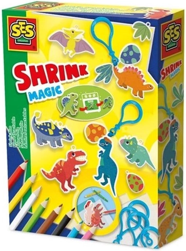 SES Creative folia termokurczliwa – zawieszki dinozaury
