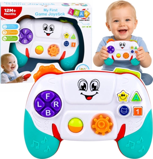 My First Game Joystick – interaktywny edukacyjny kontroler do zabawy dla maluchów ze światłami i dźwiękami
