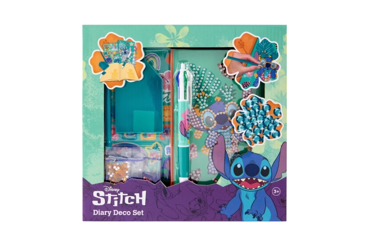 Motywy Stitch i błyszczące dekoracje