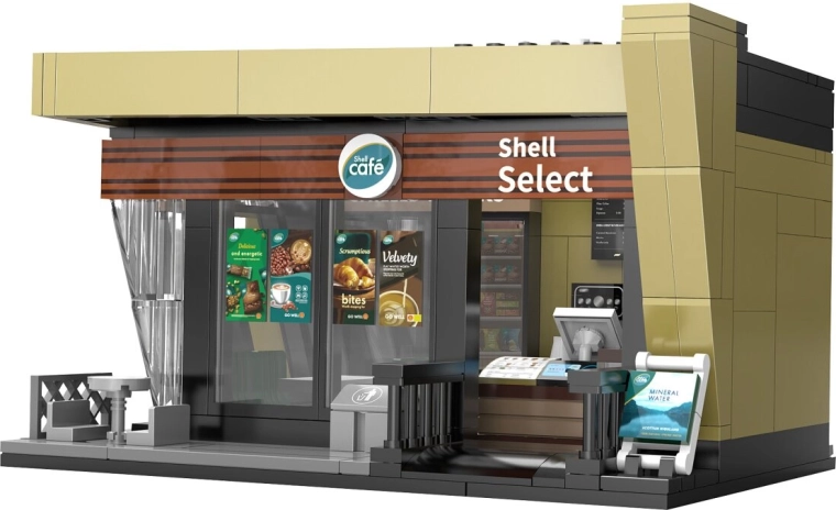 CaDA Shell Select Café zestaw konstrukcyjny w skali 1:30