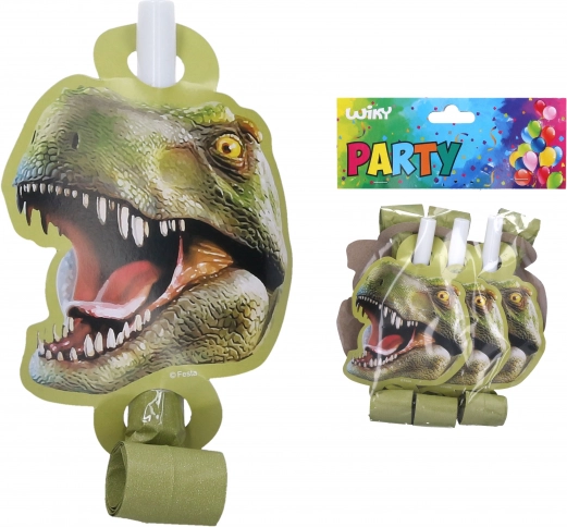 Gwizdki imprezowe DINO – 6 szt.