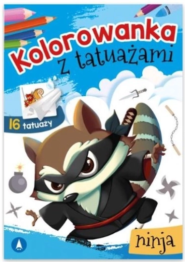 NINJA tattoo – kolorowanki z zmywalnymi tatuażami