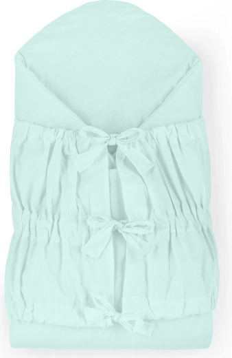Petite&Mars sznurowany rożek Nurse z wkładką kokosową Frosted Mint 75 × 75 cm