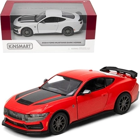 Kinsmart Ford Mustang Dark Horse 2024 metalowy model w skali 1:38 - 1 sztuka