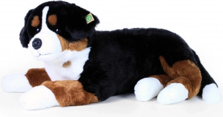 Duży pluszowy berneński pies pasterski leżący 89 cm eco‑friendly