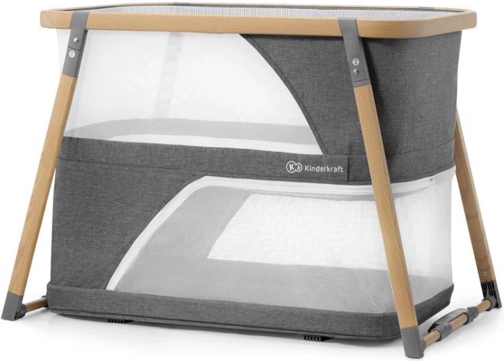 Kinderkraft łóżeczko 4w1 Sofi, szare