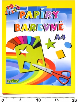 Kolorowe papiery A4 180 g/m², 10 arkuszy