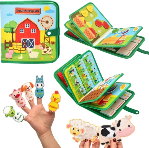 2Kids Toys sensoryczna książeczka aktywizująca (busy book) farma
