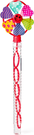 Podwójna zabawa: bańki i wiatraczek