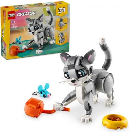lego creator 3 w 1 psotna kotka zestaw konstrukcyjny