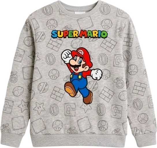 Szara bluza Super Mario
