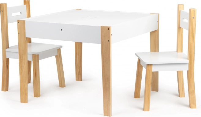 Zestaw dziecięcy stół i dwa krzesła ECOTOYS