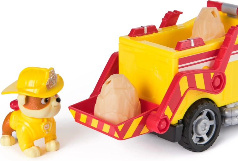 Szczegółowy pojazd i figurka Rubble