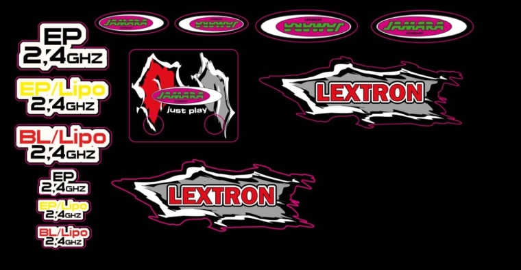 Arkusz kalkomanii do Lextron Desertbuggy