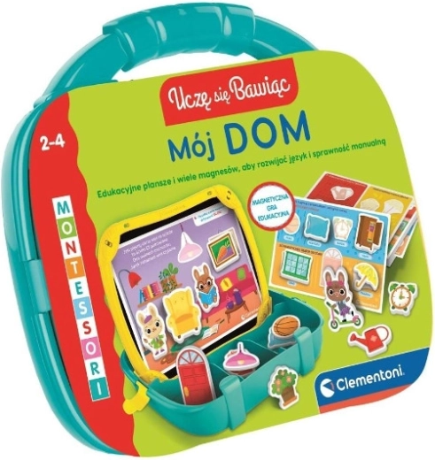 Edukacyjna magnetyczna walizka Mój dom