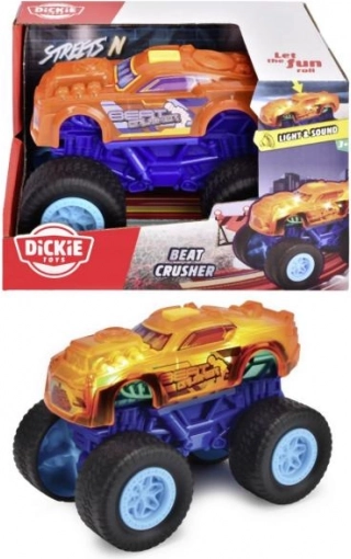 Auto Beat Crusher na napęd cierny 17 cm ze światłem i dźwiękiem
