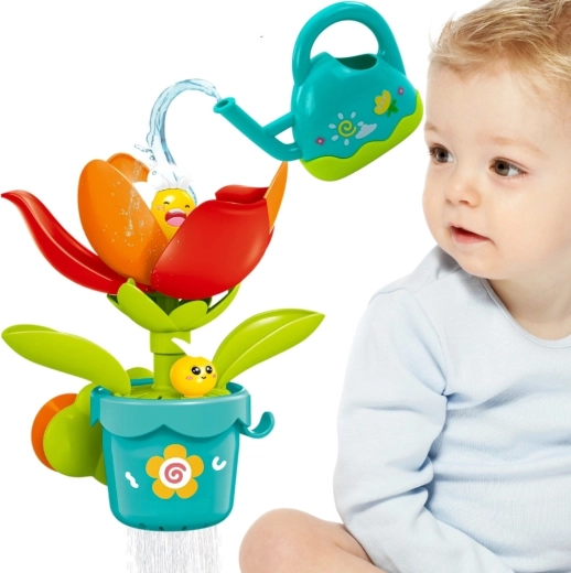 Zabawka do kąpieli Woopie Baby rozkwitający kwiat z konewką