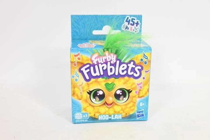 Furby Furblets Hoo-Lah mini interaktywna pluszowa zabawka z klipsem