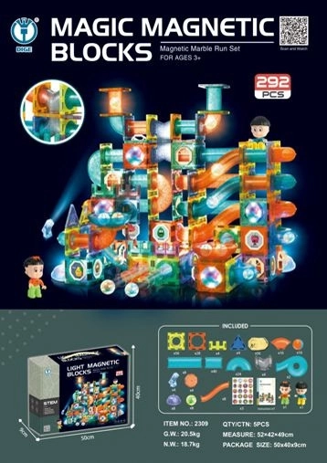 Magnetyczne klocki konstrukcyjne 292 elementy