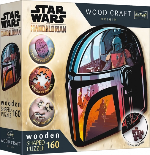 Drewniane puzzle STAR WARS THE MANDALORIAN – 160 elementów