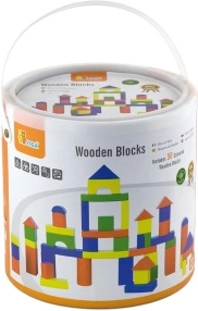 Viga drewniane klocki konstrukcyjne 50 elementów