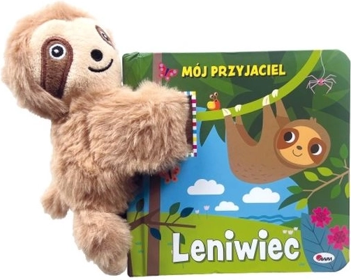Mój przyjaciel leniwiec z pluszową maskotką