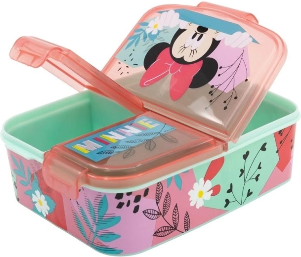 Wytrzymały plastik i uroczy motyw Minnie Mouse