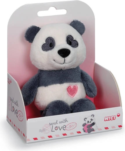 Nici pluszowa panda Love w pudełku prezentowym 12 cm