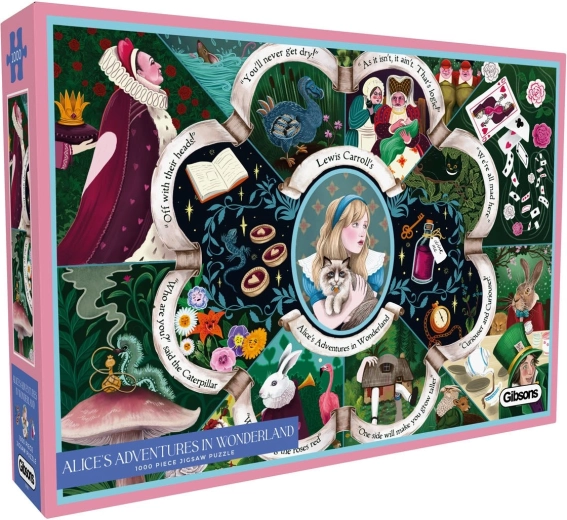 Puzzle Gibsons Alicja w Krainie Czarów 1000 elementów