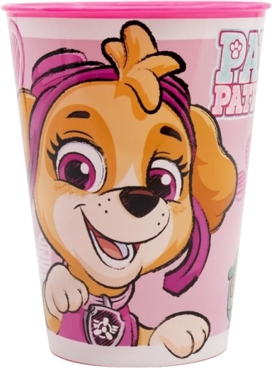 Różowy plastikowy kubek Paw Patrol 260 ml