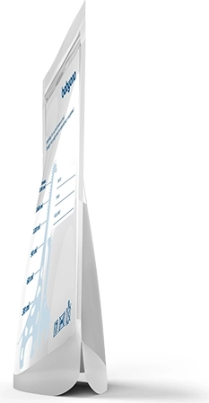 Samostojąca konstrukcja dla łatwego napełniania