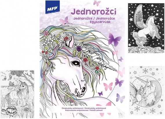 Antystresowe kolorowanki - Jednorożce