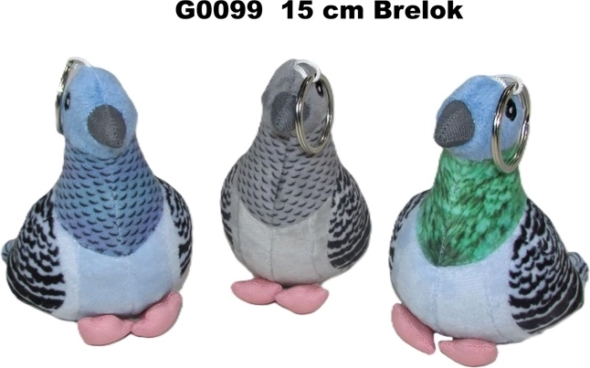 Pluszowy brelok gołąb 15 cm (3 warianty)