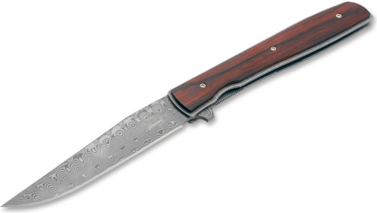Böker Plus Urban Trapper Cocobolo Damascus nóż składany 8,8 cm