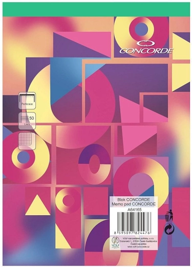 Blok CONCORDE A5 w kratkę, 50 arkuszy