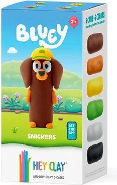 Hey Clay Bluey Snickers – zestaw z 5 kubeczkami