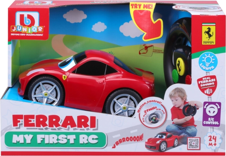 BB Junior Ferrari 458 Italia ze światłami i dźwiękami