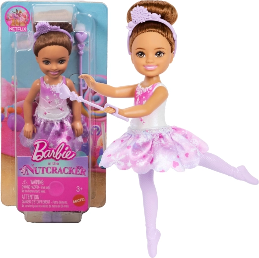Barbie Chelsea Śnieżna Wróżka baletnica z Barbie w Dziadku do orzechów - 1 sztuka