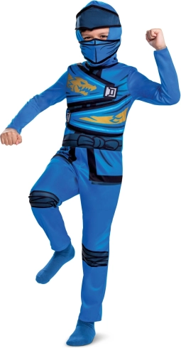 Lego Ninjago kostium Jay dla dzieci 4–6 lat