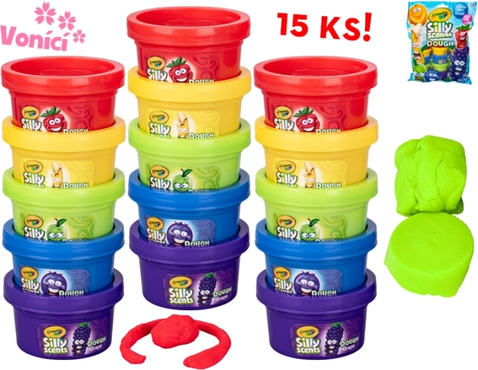 Crayola masa plastyczna o zapachu owoców – zestaw 15 kubeczków