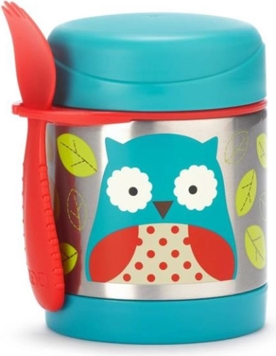 Skip Hop Zoo termos na jedzenie ze sporkiem sówka 325 ml