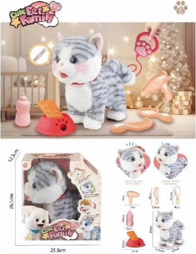 Pluszowy kocur Bonifacy na baterie