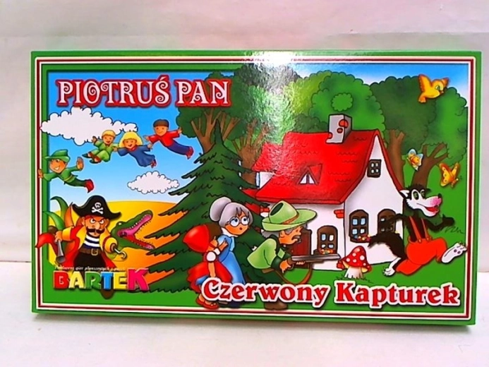Zestaw 2 gier dziecięcych: Czerwony Kapturek i Piotruś Pan