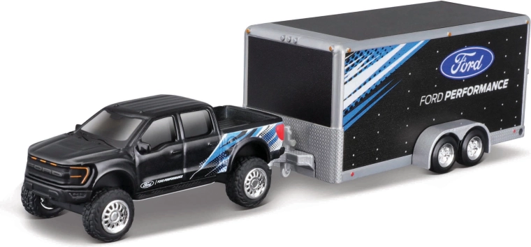 Maisto Ford F-150 SVT Raptor z przyczepą 1:64