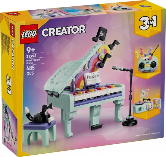 LEGO Creator 3 w 1 dekoracyjny fortepian z kotem