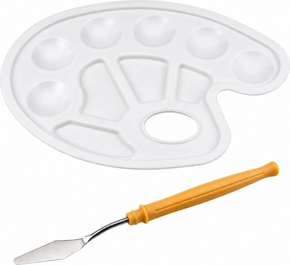 24 farby akrylowe i paleta do mieszania odcieni