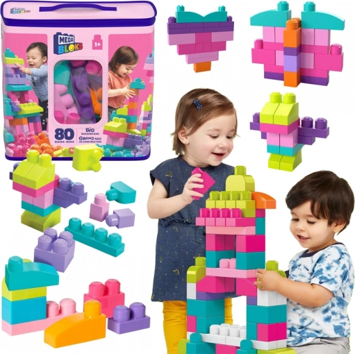 Mega Bloks kolorowe klocki konstrukcyjne dla dzieci