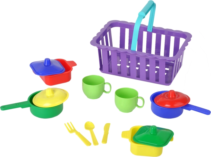Kolorowy zestaw do realistycznej zabawy w kuchnię