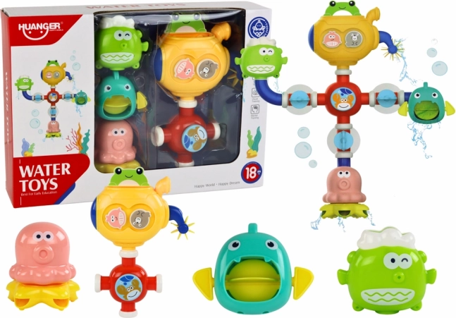 Wodna zabawka kąpielowa robot z przyssawkami